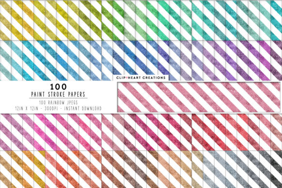 100 Glitter Stripes Papers: A Sparkling Resource for Every Creative Project