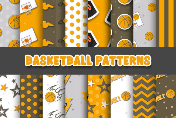 Basketball Digital Papers Patterns for Every Creator