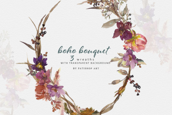Boho Floral Frames and Wreaths Set: A Practical Asset for Creative Projects