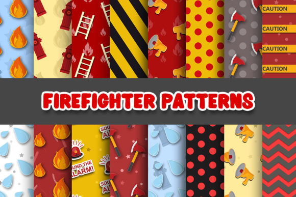 Firefighter Digital Paper Patterns: Creative Tools That Celebrate Everyday Heroes