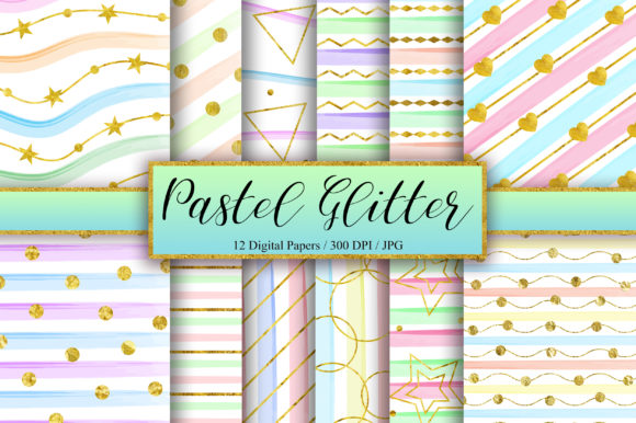 How a Pastel Gold Glitter Background Can Quietly Elevate Your Work