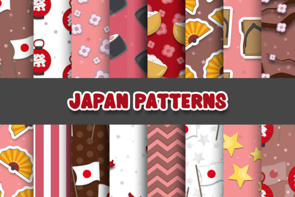 Japan Digital Papers Patterns for Modern Designers