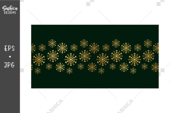 Making Gold Snowflakes Seamless Pattern Border Work for Your Brand Strategy