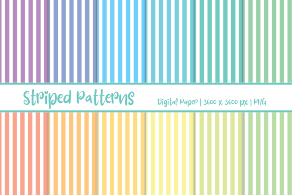 Striped Patterns Digital Paper: Endless Creative Uses
