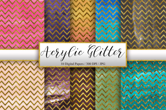 The Acrylic Gold Glitter Chevron Background Is Not Just Another Pretty Pattern
