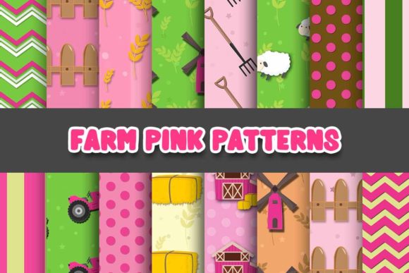 The Creative Potential of Farm Pink Digital Papers Patterns in Modern Design and Crafting