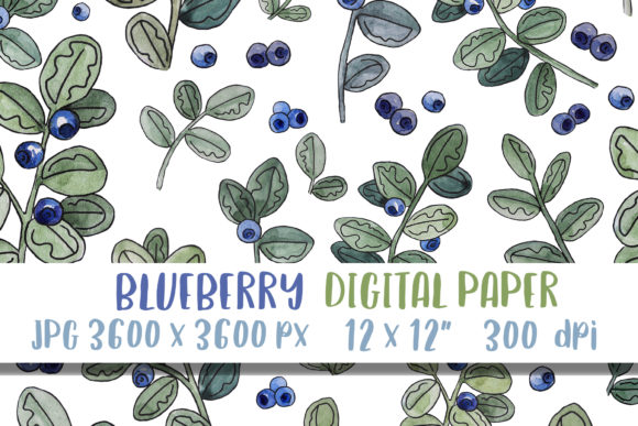 Watercolor Blueberry Digital Paper: A Complete Resource for Creatives