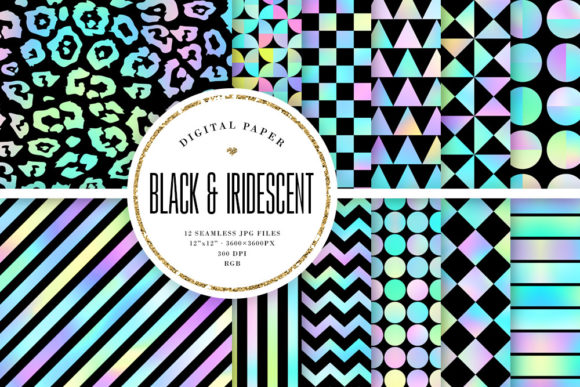 Why Black Pastel Iridescent Patterns Elevate Visual Design