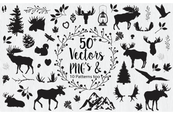Working With Woodland Moose Vectors Cliparts the Right Way